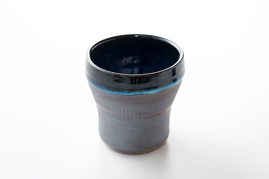 くびれフリーカップ（小）-サビ/藍